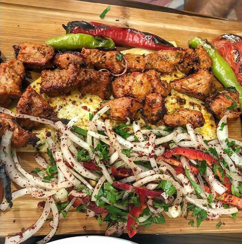 Fresh meze and starters at Antioch Restaurant Budva